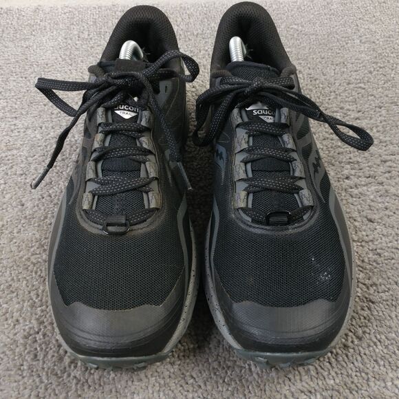 Saucony Peregrine 12 Womens Size 8 Trail Running Shoes Black Low Top Sneakers - Picture 10 of 11